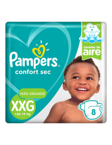 PAMPERS CONFORT SEC MAX PAÑALES...