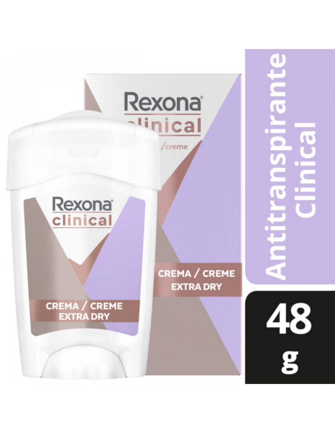 Rexona Antitranspirante en crema Clinical Extra Dry 48gr en Farmacias y ...