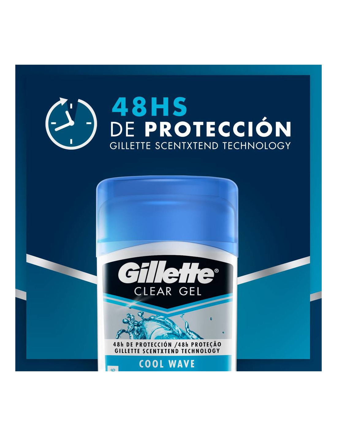 Gillette cool wave clear gel antitranspirante 45 g en Farmacias y ...